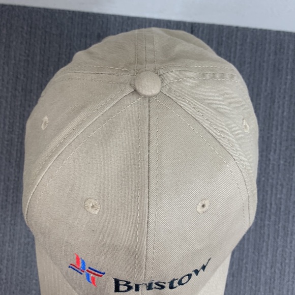 Bristow Baseball Hat Mens Adjustable Beige Strapback Cap Harriton - Picture 5 of 14